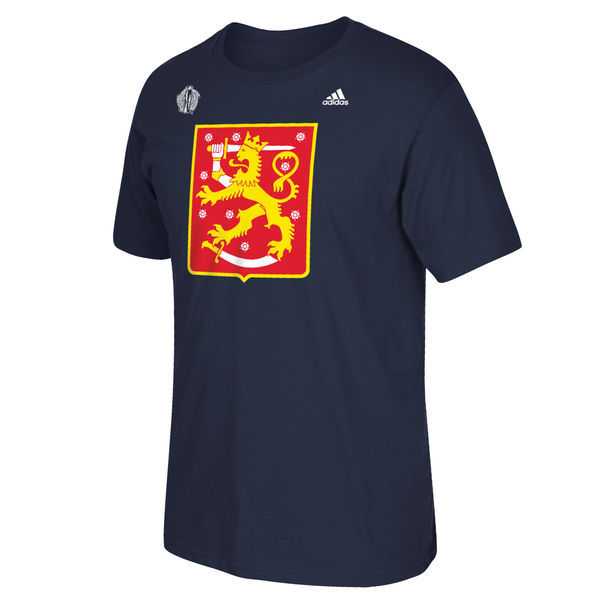 Finland Hockey 2016 World Cup of Hockey Primary Logo WEM T-Shirt - Navy Blue,We sell and wholesale Finland Hockey 2016 World Cup of Hockey Primary Logo WEM T-Shirt - Navy Blue on line form chian!